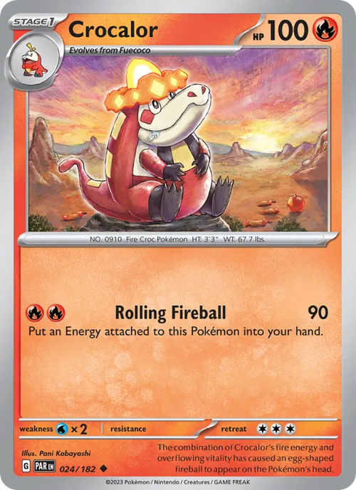 Crocalor #024/182 (Paradox Rift)