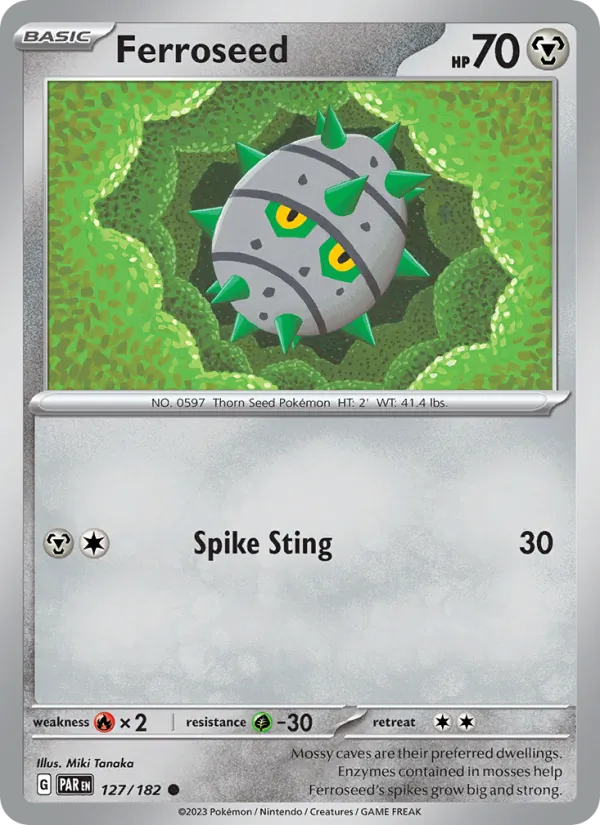 Ferroseed #127/182 (Paradox Rift)