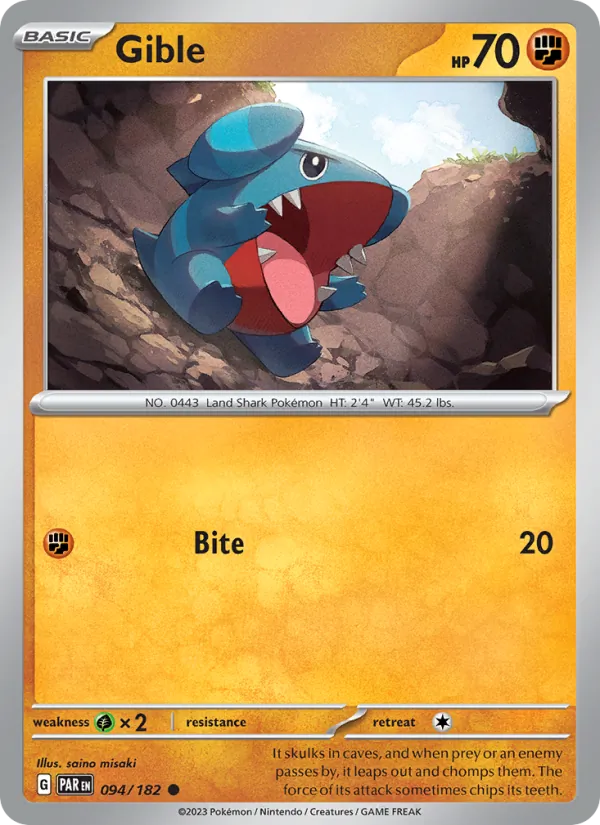 Gible #094/182 (Paradox Rift)