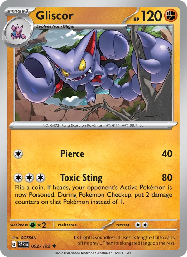 Gliscor #092/182 (Paradox Rift)