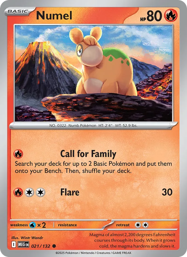 Numel #021/132 (Mega Evolution)