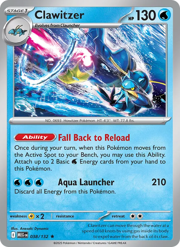 Clawitzer #038/132 (Mega Evolution)