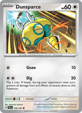 Dunsparce #128/162 (Temporal Forces) (EN)