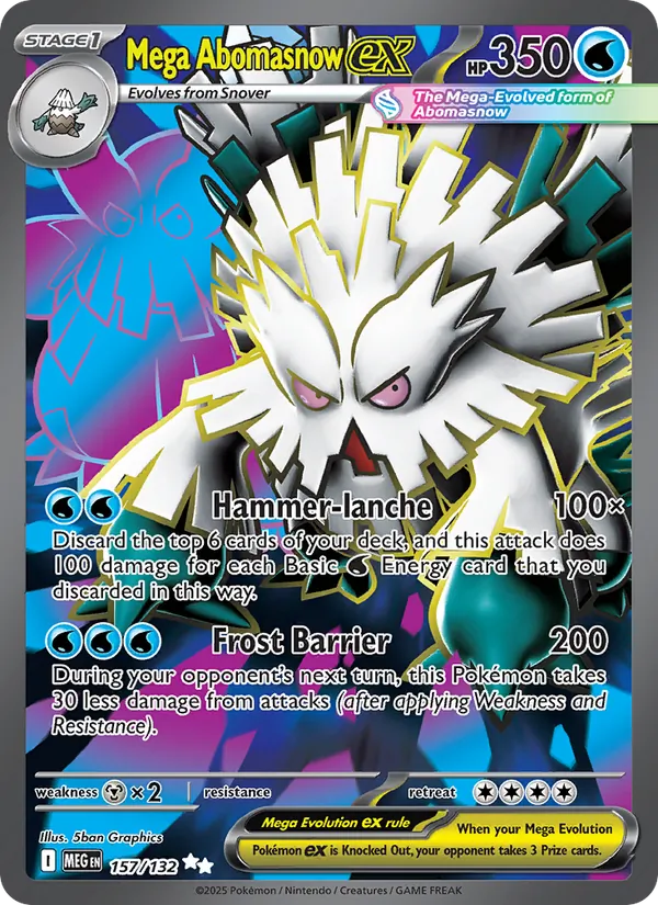 Mega Abomasnow ex #157/132 (Mega Evolution)
