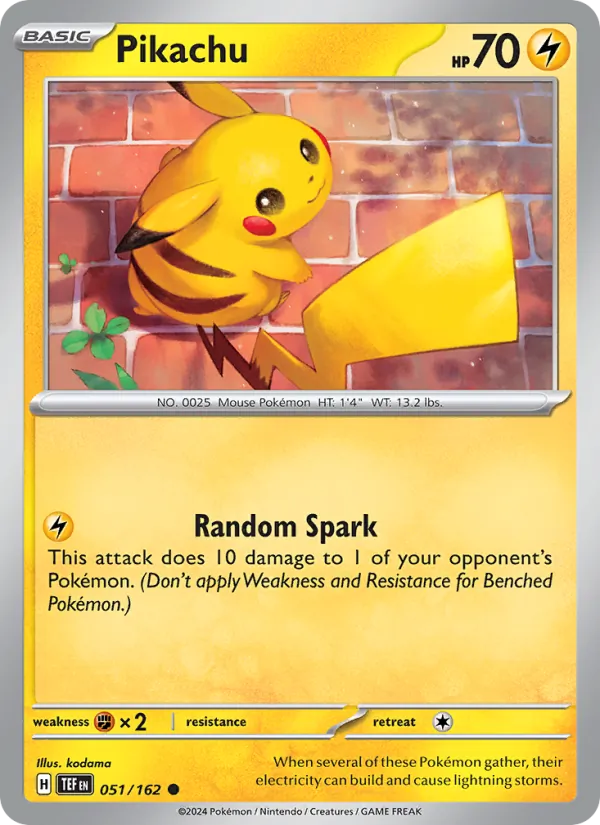 Pikachu #051/162 (Temporal Forces) (EN)