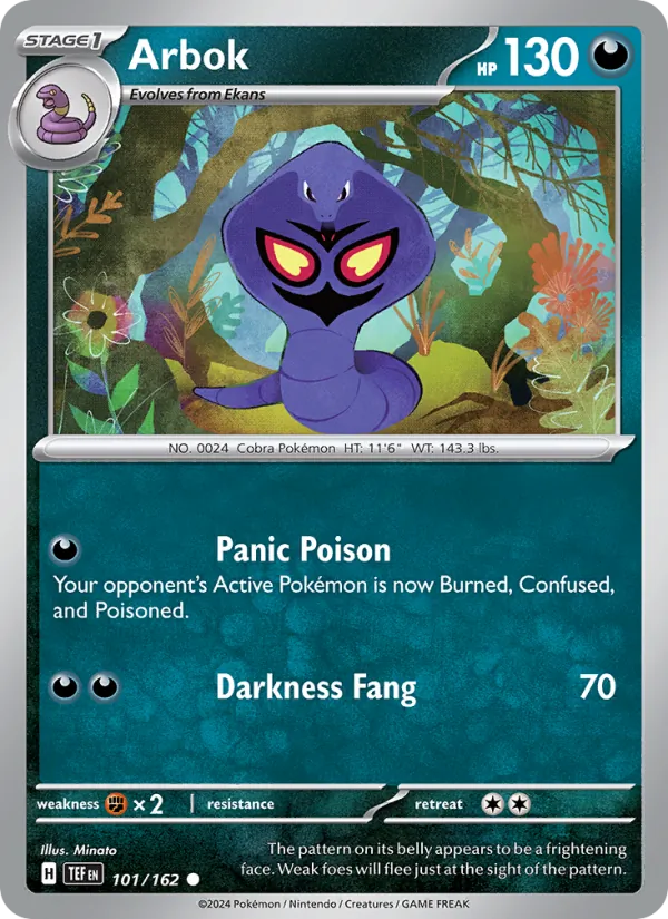 Arbok #101/162 (Temporal Forces) (EN)