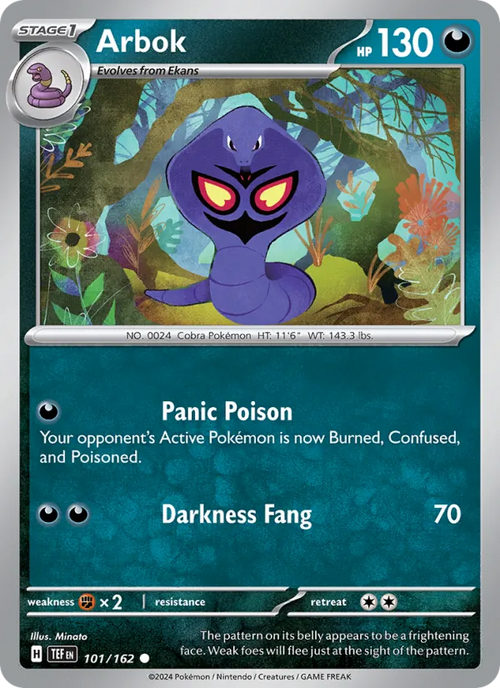 Arbok #101/162 (Temporal Forces) (EN)