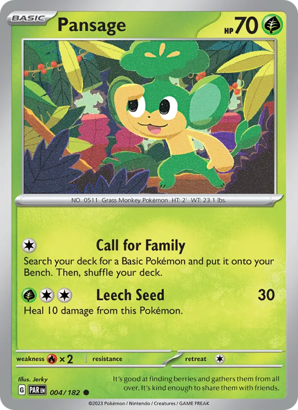 Pansage #004/182 (Paradox Rift)